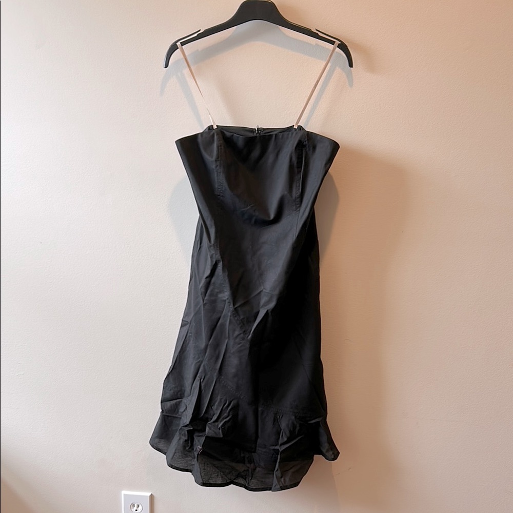 BCBGMaxAzria Black cotton dress